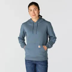 カーハート レディース アウター パーカー・スウェット Carhartt Womensawyer Hoodie Iron Blue ブルー