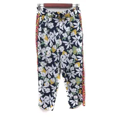 ザラ トラファルック ZARA Trafaluc テーパードパンツ 花柄 マルチカラー /YI