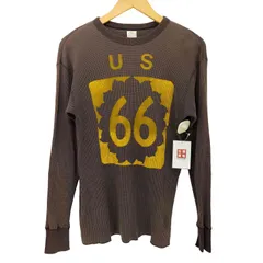 ユーズドフルギ USED古着 {{BOOTLEGGERS REUNION}}プリントワッフルサーマルカットソー フェード メンズ JPN：M 