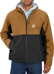 カーハート メンズ アウター ジャケット・ブルゾン Carhartt Mens Packable Lightweight Storm Defender Jacket Carhartt BrownBlack ブラック