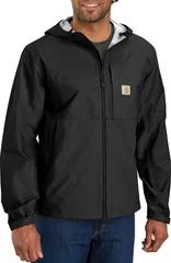カーハート メンズ アウター ジャケット・ブルゾン Carhartt Mens Packable Lightweight Storm Defender Jacket Black ブラック