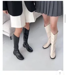 ロングブーツ 白 235