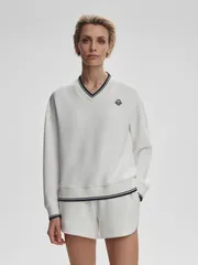 バーレイ レディース アウター パーカー・スウェット Vネック セーター Varley Womens Iona VNeck Sweater WhiteNavy ホワイト