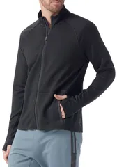 スマートウール メンズ アウター パーカー・スウェット フリース ジャケット Smartwool Mens Active Fleece Jacket Black ブラック