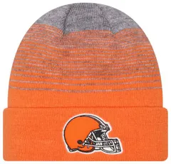 ニューエラ レディース アクセサリー 帽子 ニット New Eradult Cleveland Browns Orange Gradient Knit Beanie NoColor オレンジ