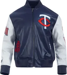 プロスタンダード メンズ アウター ジャケット・ブルゾン Pro Standard Mens Minnesota Twins Navy Varsity Jacket NoColor ネイビー