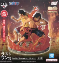 【中古】フィギュア Revible Moment -エース＆ルフィ- 「一番くじ ワンピース ドラマティックメモリーズ」 ラストワン賞 フィギュア