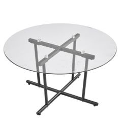 本日まで】クラスティーナ 円形 丸テーブル ジオ ラウンド ガラス
