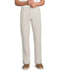 カリビアン メンズ ボトムス カジュアルパンツ リネン Caribbean Coastalinen Flat Front Pants Natural