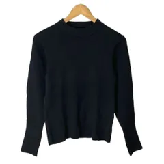 B&Y ユナイテッドアローズ BEAUTY&YOUTH ビューティー&ユース コットンカシミヤ リブ ハイネックニット 長袖 セーター ブラック 1613-119-3538 ■FY レディース