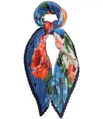 エコー レディース アクセサリー マフラー・ストール・スカーフ プリーツ Echo Classic Rose Pleated Woven Diamond Scarf Chambray