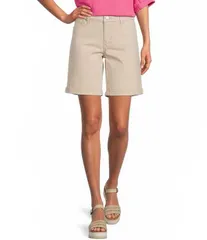 コード ブルー レディース ボトムス ハーフパンツ・ショーツ ショートパンツ デニム Code Bleu Soho Stretch Denimid Rise Bermuda Shorts Cement デニム