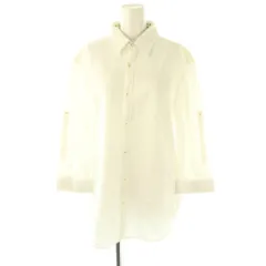 ピーエスポールスミス PS Paul Smith スタンドカラーシャツ 七分袖 L 白 ホワイト /AT ■OS ■GY14