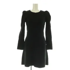 スナイデル SNIDEL ミニニットワンピ ワンピース 長袖 タックスリーブ ONE ブラック /MY ■OS