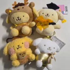 まとめ売り) サンリオ ポムポムプリン ぬいぐるみ キーホルダー セット 正規品