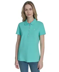 ナウティカ レディース トップス シャツ 半袖 Nautica WomenshortSleeve PoloCollar Shirt Cockatoo