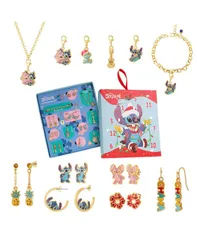 ディズニー レディース アクセサリー ネックレス・チョーカー・ペンダントトップ レース Disney Stitch Jewelry Advent Gift Set Earrings Necklace Bracelet Charms Mix Matchristm