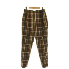 アーバンリサーチ URBAN RESEARCH チェックイージーPT パンツ テーパード 38 カーキ 茶 /NR ■OS