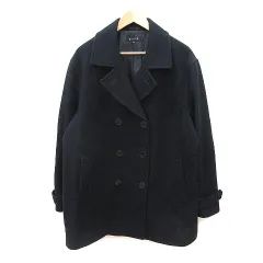ユース youth Pコート ピーコート ウール 総裏地 3L 紺 ネイビー /MS