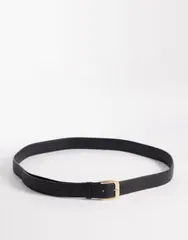 エイソス レディース アクセサリー ベルト ASOS DESIGN Curve waist and hip belt with antiqued goldtone buckle Black ブラックのサムネイル
