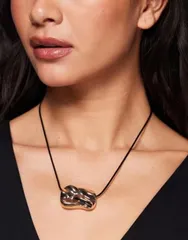 アルド レディース アクセサリー ネックレス・チョーカー・ペンダントトップ レース ALDO zayna molten coin cord necklace GOLD ゴールドのサムネイル