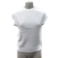 ナチュラルビューティーベーシック NATURAL BEAUTY BASIC カットソー フレンチスリーブ M 白 ホワイト /YI