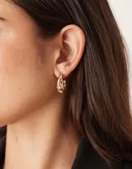 アクセサライズ レディース アクセサリー ピアス・イヤリング Accessorize celestial gem hoop earrings GOLD ゴールドのサムネイル