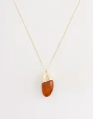 マンゴ レディース アクセサリー ネックレス・チョーカー・ペンダントトップ レース Mango resin pendent necklace GOLD ゴールドのサムネイル