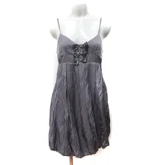 ロイヤルパーティー ROYAL PARTY キャミワンピース ミニ 38 M チャコールグレー /YI