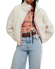 フリーピープル レディース アウター カーディガン Free People Alpine Sherpa Cardigan White Swan ホワイトのサムネイル