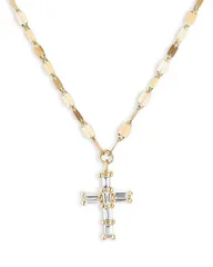 ラナ レディース アクセサリー ネックレス・チョーカー・ペンダントトップ レース LANA Jewelry Diamond Baguette Cross Pendant Necklace in 14K Yellow Gold 014 tcw Gold ゴールド