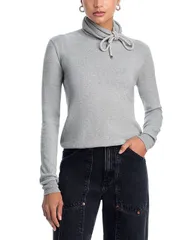 エリア レディース アウター ニット・セータートルネック AREA Crystal Knoturtleneck Sweater Medium Grey グレー