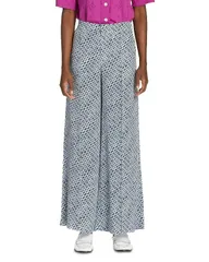 マルニ レディース ボトムス カジュアルパンツ ワイドレッグ クレープ Marni Crepe De Chine Wide Leg Pants Black ブラックのサムネイル