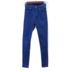 エモダ EMODA スキニーパンツ 0 XS 紺 ネイビー /YI