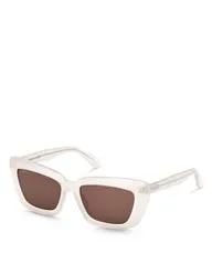 マックスマーラ レディース アクセサリー サングラス・アイウェア Max Mara Cat Eye Sunglasses 54mm WhiteBrown ホワイトのサムネイル