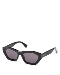 マックスマーラ レディース アクセサリー サングラス・アイウェア Max Mara Geometric Sunglasses 54mm BlackSmoke ブラックのサムネイル