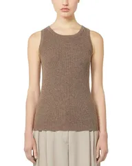 マックスマーラ レディース トップス タンクトップ セーター Max Mara Cipro Sweater Tank Top Hazelnut Brown ブラウンのサムネイル