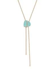 エティカ レディース アクセサリー ネックレス・チョーカー・ペンダントトップ レース Ettika Turquoise Solstice Turquoise Cubic Zirconia Lariatのサムネイル