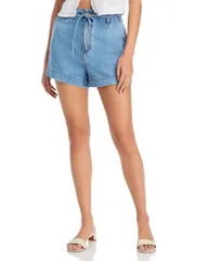 ペイジ レディース ボトムス ハーフパンツ・ショーツ ショートパンツ デニム PAIGE Anessa Tie Waist Denim Shorts Tranquilty デニム