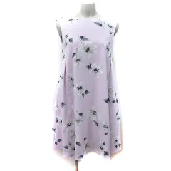 ノエラ Noela ワンピース ひざ丈 ノースリーブ 花柄 ピンク /YI