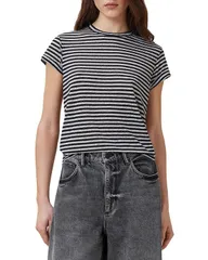 オールセインツ レディース トップス Tシャツ ALLSAINTS Anna Stripe Tee ChalkInk チョークのサムネイル