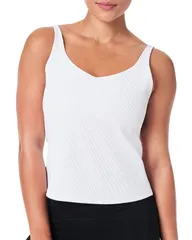 スパンク レディース トップス タンクトップ SPANX Contourib Shelf Tank Vivid White ホワイトのサムネイル