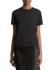 ヴィンス レディース トップス Tシャツ クルーネック Vince Crewneck Tee Black ブラックのサムネイル