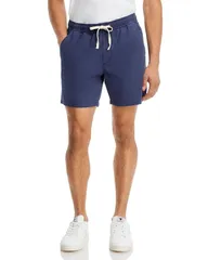 マリーン レイヤー メンズ ボトムス ハーフパンツ・ショーツ レギュラーフィット ショートパンツ コットン Marine Layer Saturday Cotton Blend Regular Fit 6 Drawstring Shorts Navy ネイビー