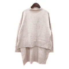 レミス remis ニット セーター ハイネック長袖 38 M ピンクベージュ /MN