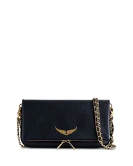 ザディグ エ ヴォルテール レディース バッグ レザー Zadig Voltaire Rock Leather Shoulder Bag InkGold ゴールドのサムネイル
