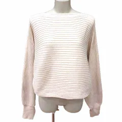 フーズフーチコ who's who Chico ニット カットソー ボートネック ドルマンスリーブ 長袖 F アイボリー 白 ホワイト /YK