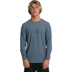 ビラボン メンズ トップス Tシャツ 長袖 Billabong All Day Wave LF LongSleeve Rashguard Mens Blue Fog ブルー
