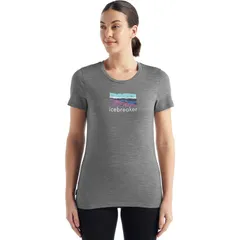アイスブレーカー レディース トップス Tシャツ Icebreaker Tech Lite II Trailhead TShirt Womens Metro Heather ヘザーのサムネイル