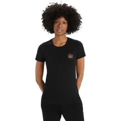 アイスブレーカー レディース トップス Tシャツ 半袖 Icebreaker Tech Lite II NaturalpshortSleeve TShirt Womens Black ブラックのサムネイル
